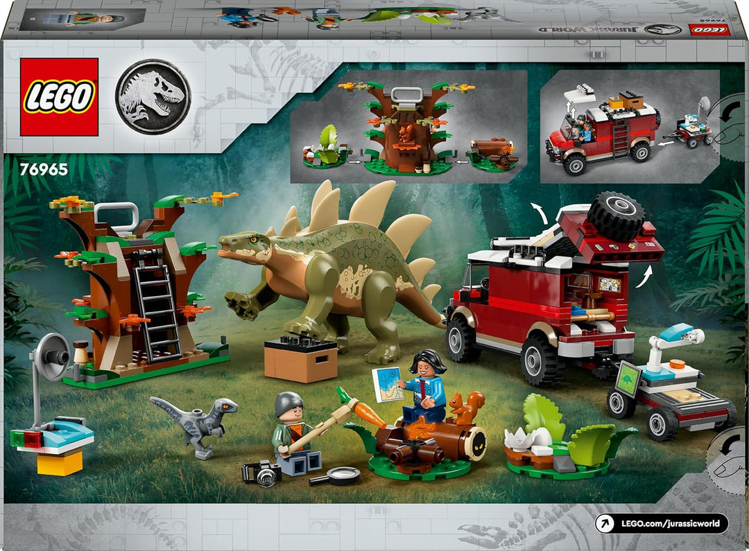 LEGO Jurassic World Dinosaurier-Missionen: Entdeckung des Stegosaurus, Abenteuer-Spielset für Jungen