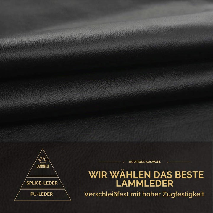 vislivin Vollhand Touchscreen-Handschuhe für Damen Leder Handschuhe Warmer Winter SMS Autofahren Han