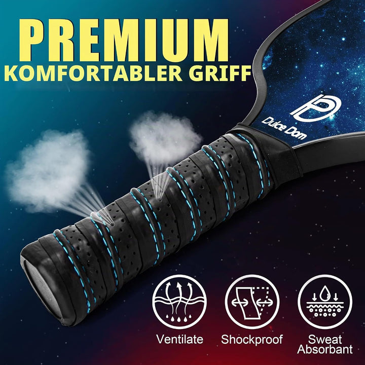 DULCE DOM Pickleball-Paddel, USAPA genehmigtes Pickleball-Set mit 4 Premium-Holz-Pickleball-Paddeln,