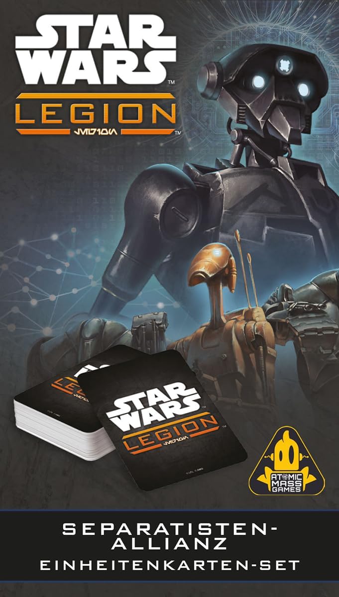 Asmodee, Star Wars: Legion – Separatisten-Allianz Einheitenkarten-Set, Atomic Mass Games, Erweiterun