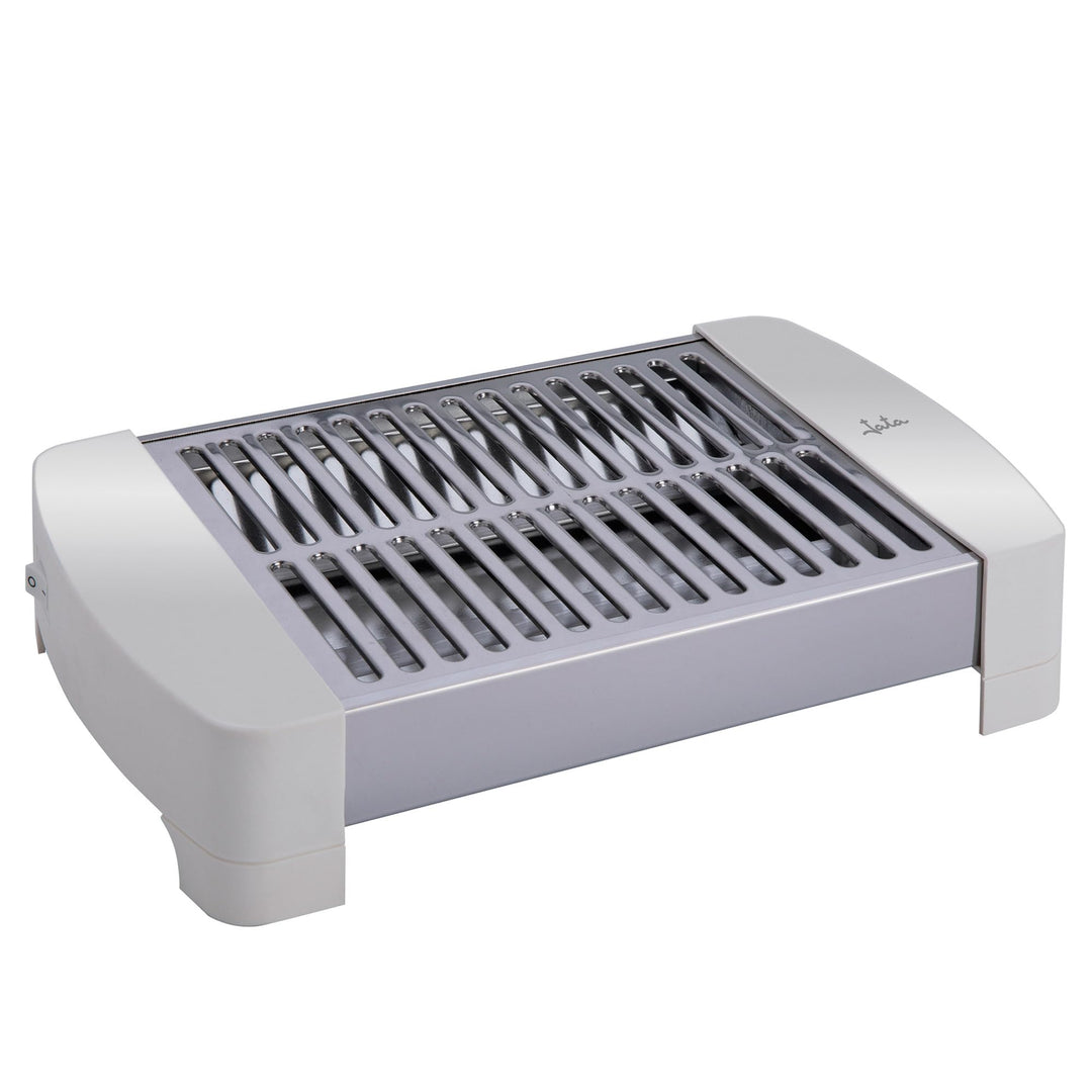 Jata JETT0201 Small Horizontal Toaster with 2 Quartz Resistors, Removable Crumb Drawer, 300 W, Easy