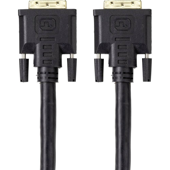 Renkforce DVI Anschlusskabel DVI-D 24+1pol. Stecker, DVI-D 24+1pol. Stecker 20.00 m Schwarz RF-46951