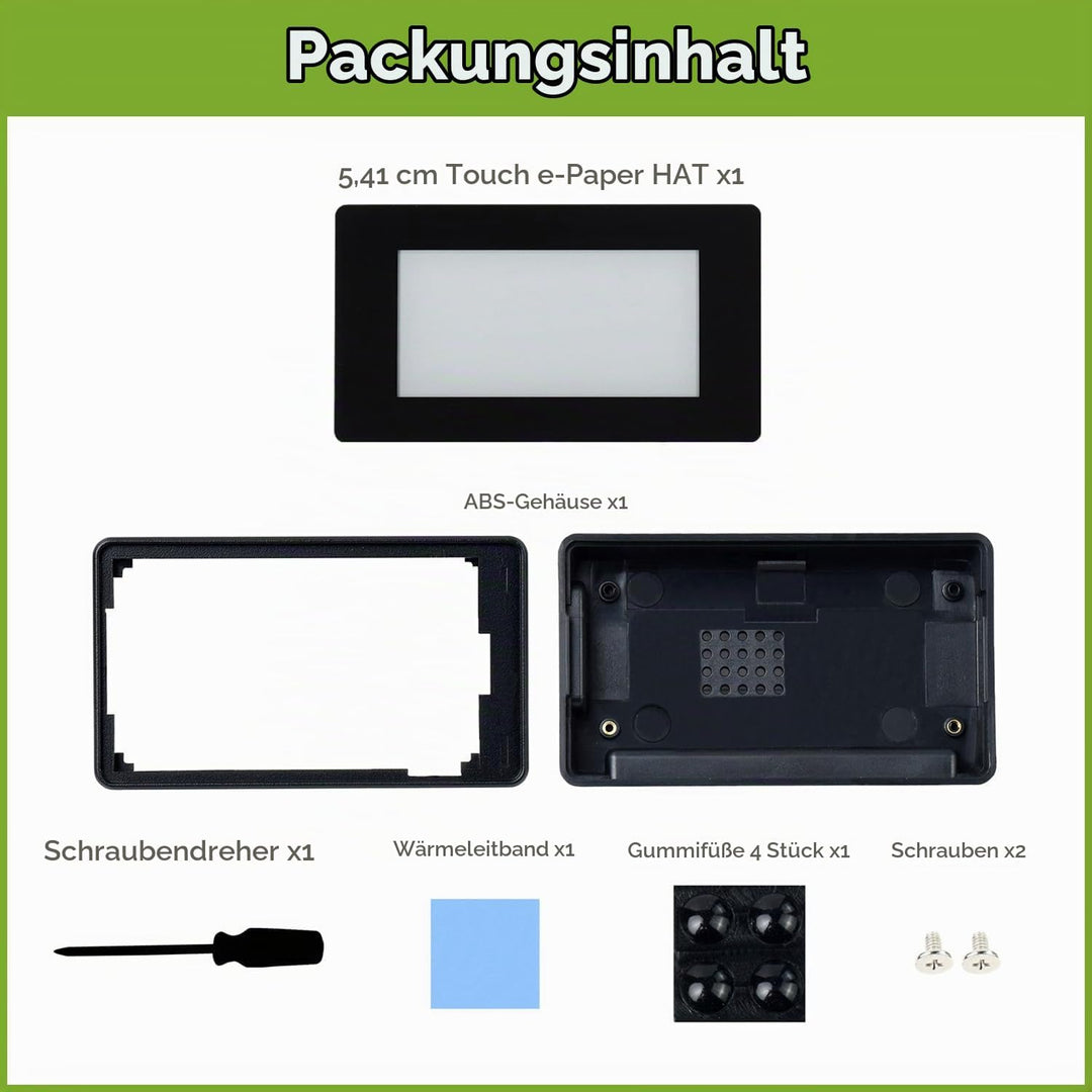 Waveshare 2.13inch Touch E-Paper E-Ink Display for Raspberry Pi Zero 250×122 Pixels Supports Partial
