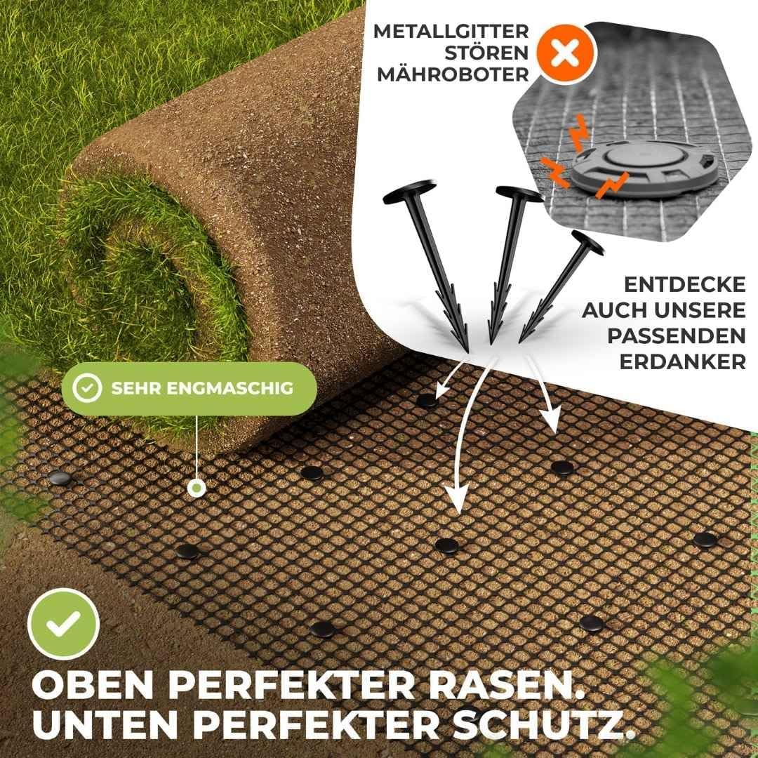 Florade® Premium Maulwurfgitter | 270g/m² | Effektiver Schutz für den Garten | Robust, langlebig, le
