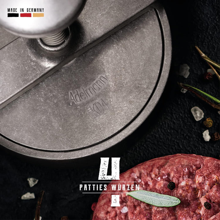 professional XL Burger Press | non-stick coating | 4.9 Inch Hamburger Patty Maker | for perfect Patt