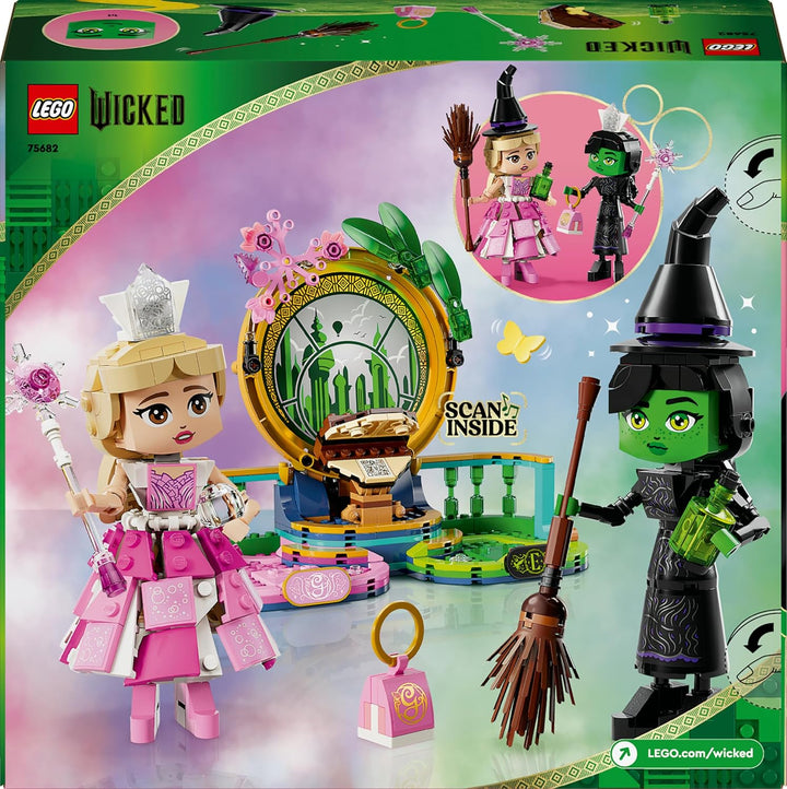 LEGO Wicked – Elphaba & Glinda Figuren – Spielzeug mit viel Zubehör, darunter EIN Besen, eine Krone,