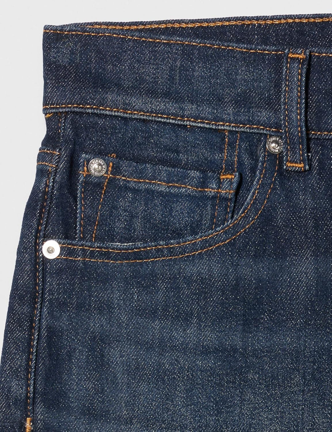 7 For All Mankind Herren Straight Denim Shorts 38 Dark Blue, 38 Dark Blue