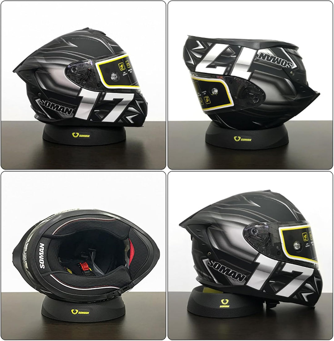 Helmständer aus Gummi Helmablage, Helmschutz, Motorradhelm, Helm, Neopren Yellow, Yellow