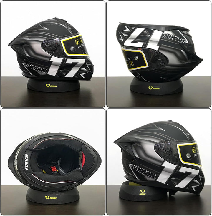 Helmständer aus Gummi Helmablage, Helmschutz, Motorradhelm, Helm, Neopren Yellow, Yellow