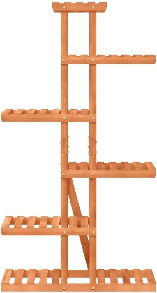 vidaXL Blumenständer, Pflanzenregal Holz, Blumenregal für Wohnzimmer Balkon Terrasse, Pflanzenstände