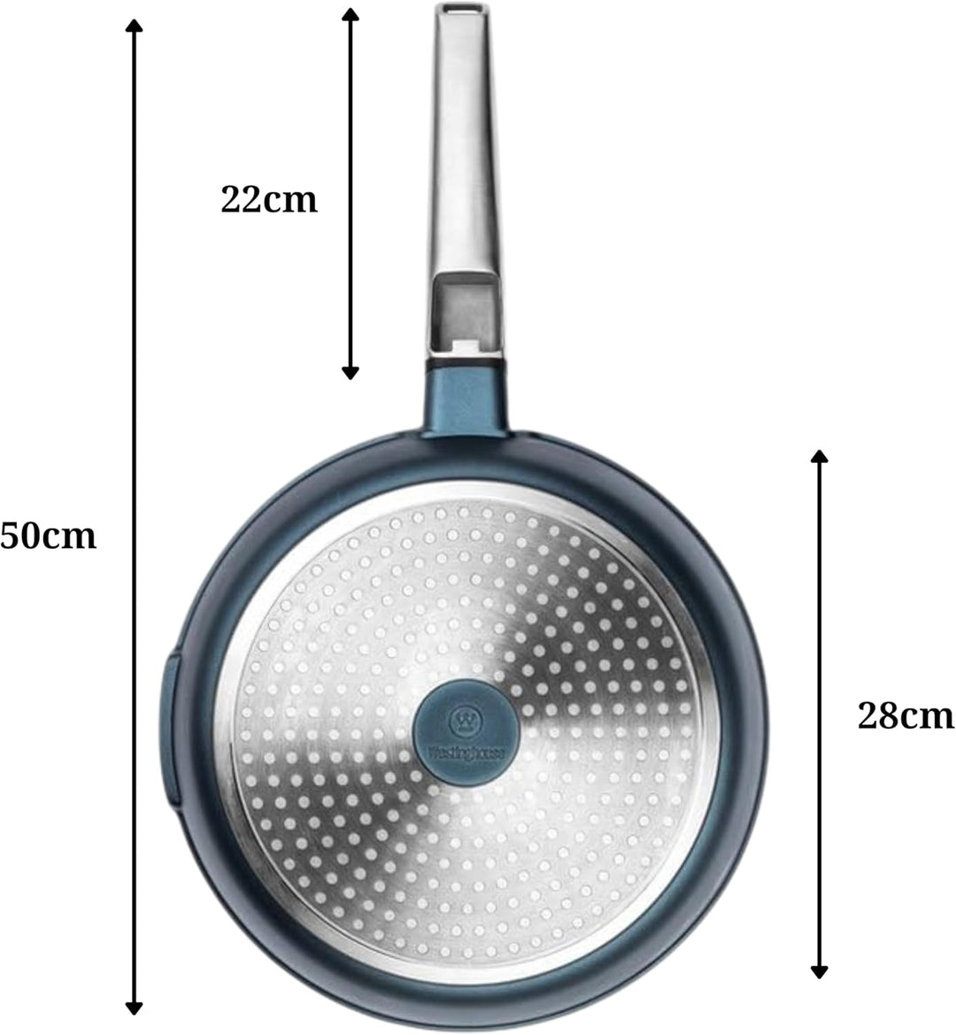 Westinghouse PERFORMANCE SERIES Bratpfanne, Beschichtete Pfanne 28 cm Induktion, Für alle Herdarten,
