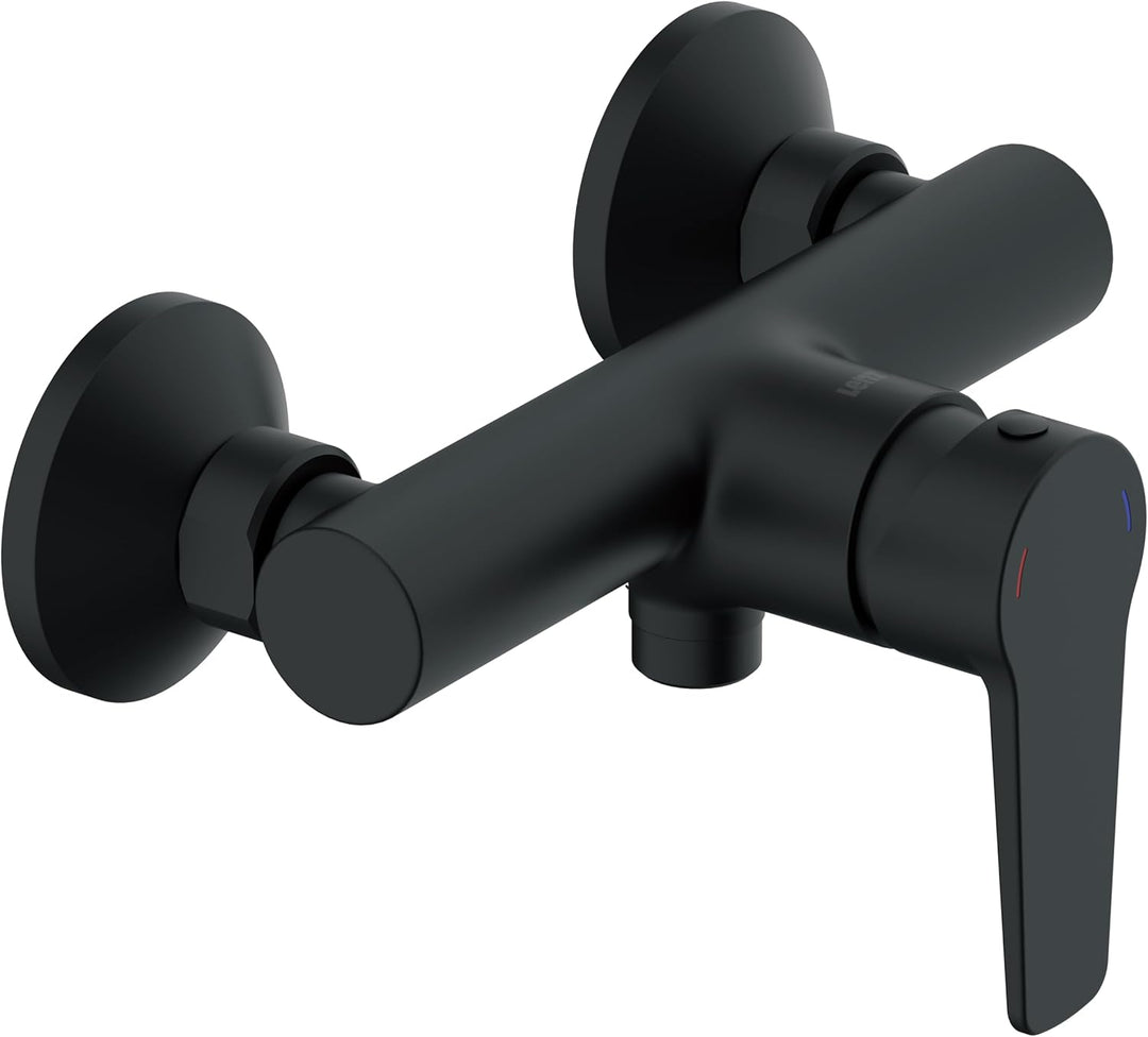 Lenz Brausearmatur MOLA in schwarz-matt – hochwertige und moderne Brausearmatur – mit Anti-Fingerabd