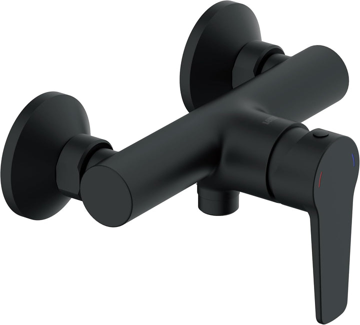 Lenz Brausearmatur MOLA in schwarz-matt – hochwertige und moderne Brausearmatur – mit Anti-Fingerabd