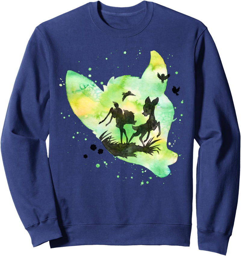 Disney Bambi Watercolor Silhouette Sweatshirt