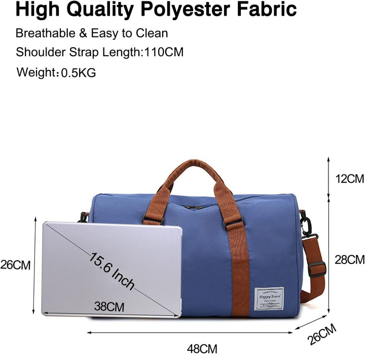 FANDARE Reisetaschen Sporttasche Damen Umhängetasche Herren Handgepäck Schultertasche Übernachtung S