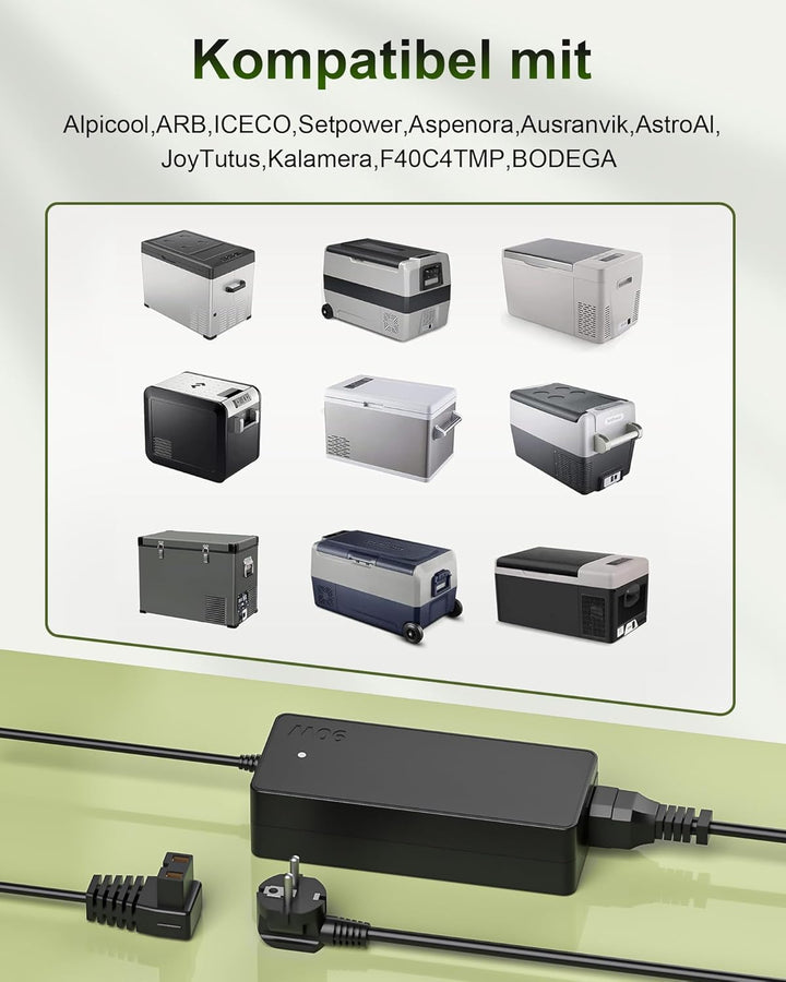 14.5V6A Netzteil Ladegerät Kühlbox kompatibel mit Dometic,Alpicool, ARB, ICECO, Setpower, Aspenora,