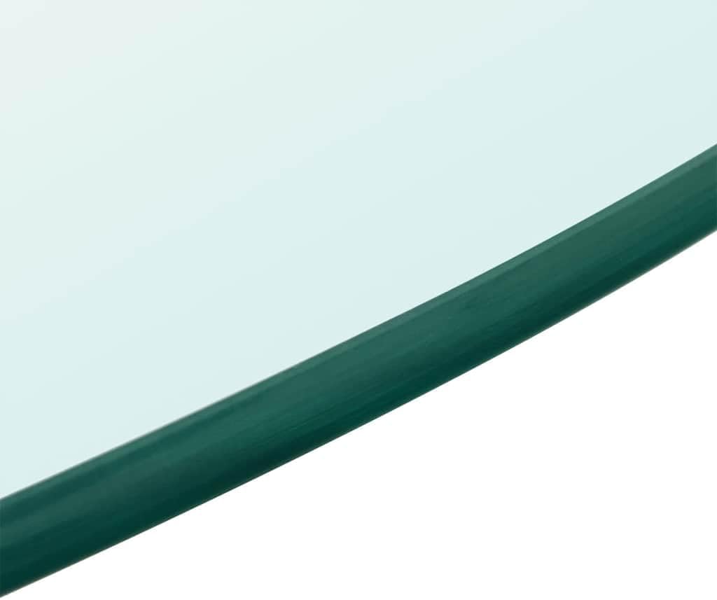 vidaXL Tischplatte Gehärtetes Glas Ø 400 mm Tisch Glasplatte Platte Esstisch Ø 40 cm Transparent, Ø