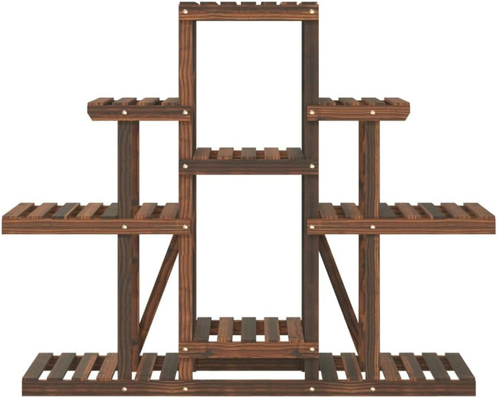 vidaXL Blumenständer, Pflanzenregal Holz, Blumenregal für Wohnzimmer Balkon Terrasse, Pflanzenstände
