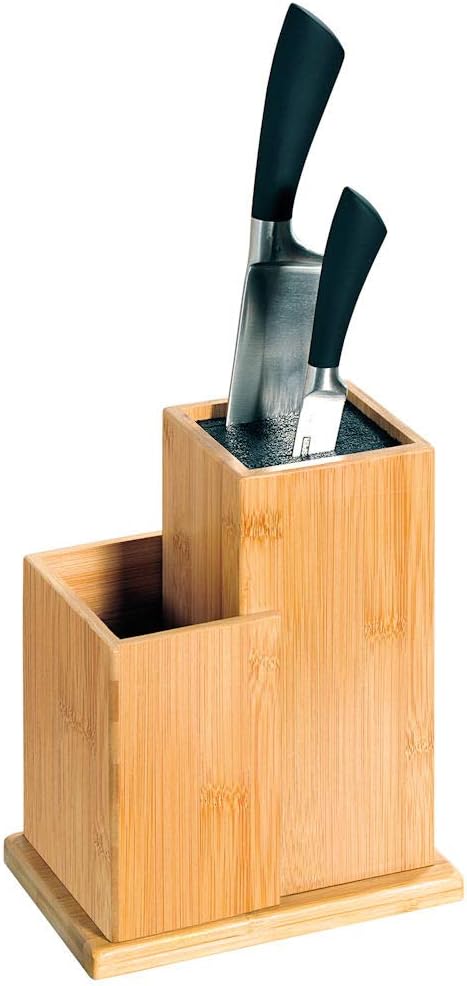 Kesper Messerblock, 58025, Bambus, Masse: 18,5 x 12,7 x 24 cm, Braun