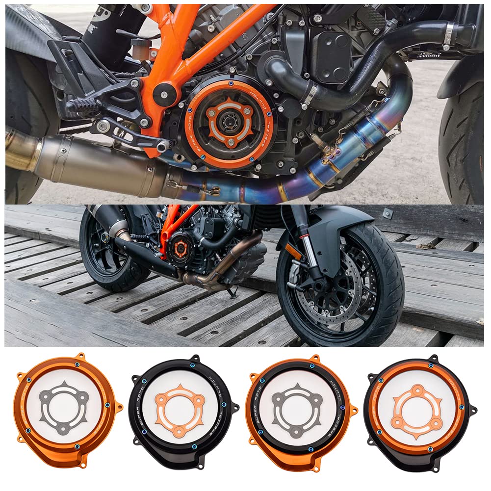 Klare Kupplungsabdeckung für Motorradrennen, Druckplatte, Motorschutz, Rahmenschieber für K.T.M 1050