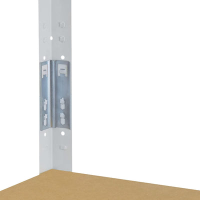 shelfplaza® 155x60x60cm Home Schwerlastregal weiss/Metallregal mit 4 Böden/Kellerregal Metall, Garag