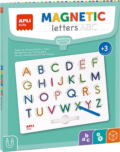 APLI Kids 19263 - Magnetische Lerntafel - ABC Buchstaben - Lernen Sie Alphabet zu schreiben, inklusi