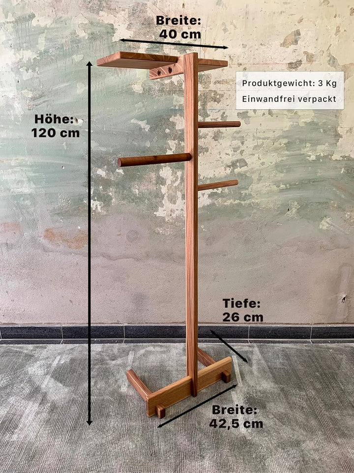 Stummer Diener aus Holz, Herrendiener Schlafzimmer Möbel, Design Kleiderbutler und Modern Stiller Di