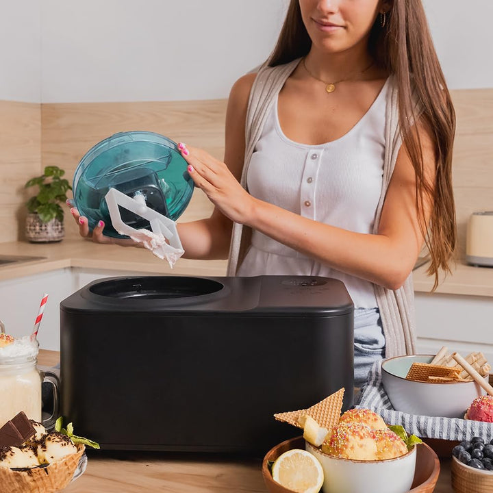 Cecotec Eismaschine mit 1,2 L Kompressor Gelacy 1200 Touch. 110 W, Eiscreme-Maschine, Touchscreen, K