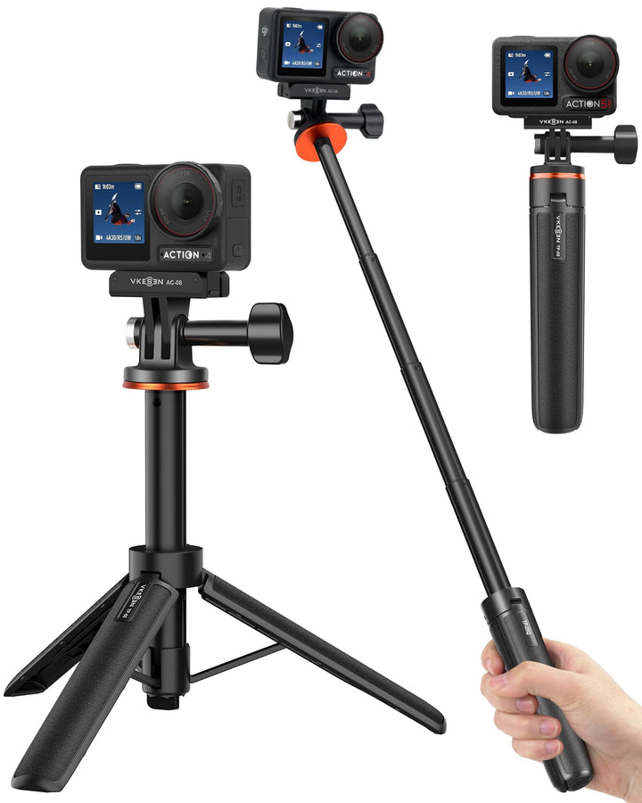 Osmo Action Mini-Stativ - 51cm Mini Verlängerungsstabset mit Stativ Halterung für DJI Action 6/5 Pro