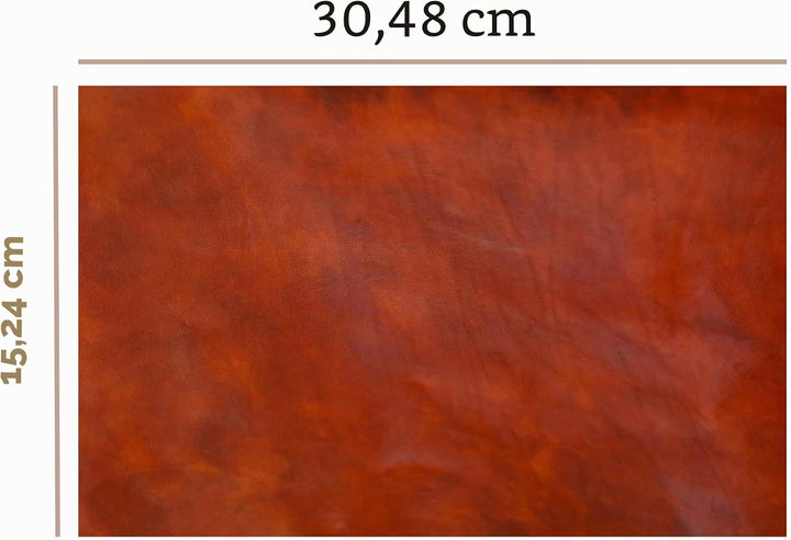 Lederreste, Pflanzlich gegerbt, Vollnarbiges Rindsleder, 1,2-1,6mm (3-4oz) Dicke, für Basteln, Werkz