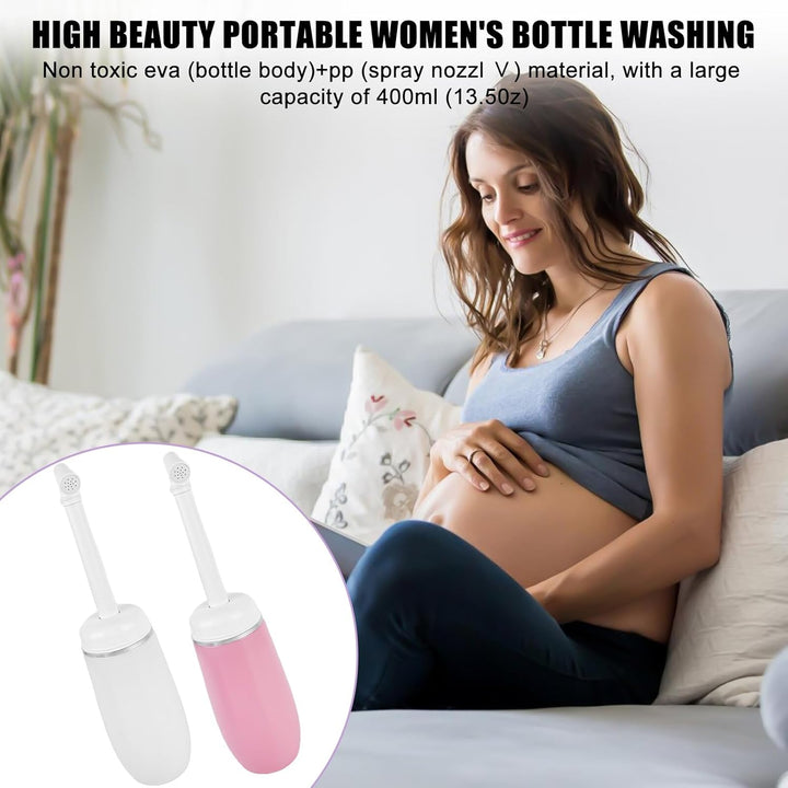 2 Stück Po Dusche Portable Bidet Tragbares Bidet, 400ml Peri Bottle Popodusche Podusche Hand-Reise-B