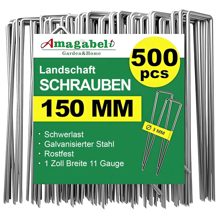 AMAGABELI GARDEN & HOME 500 Erdanker Bodenanker Anti-Rost Stück Aus Gehärtetem 150 MM Durchmesser Ø