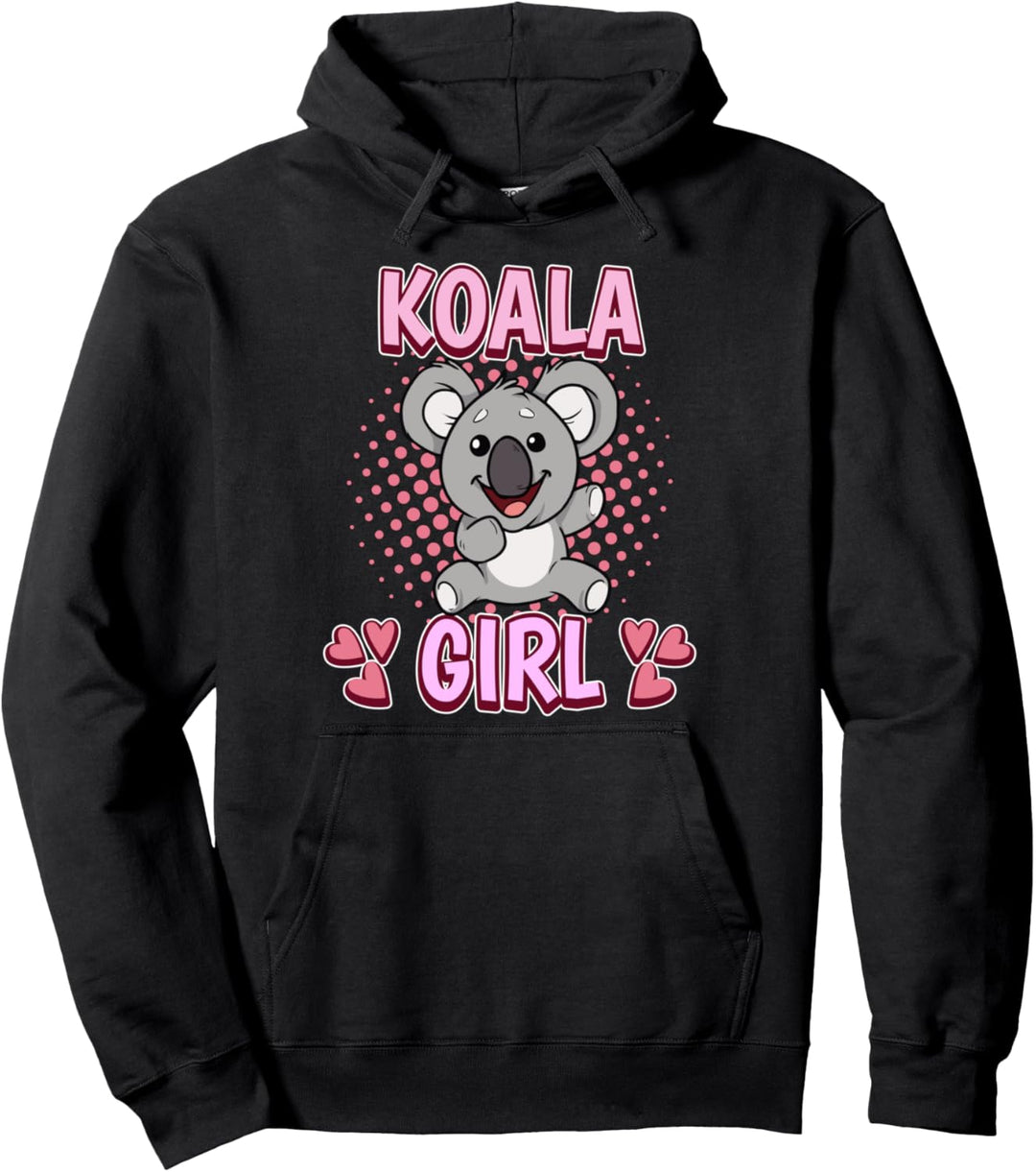 Damen Koala Girl Mädchen Koala Pullover Hoodie