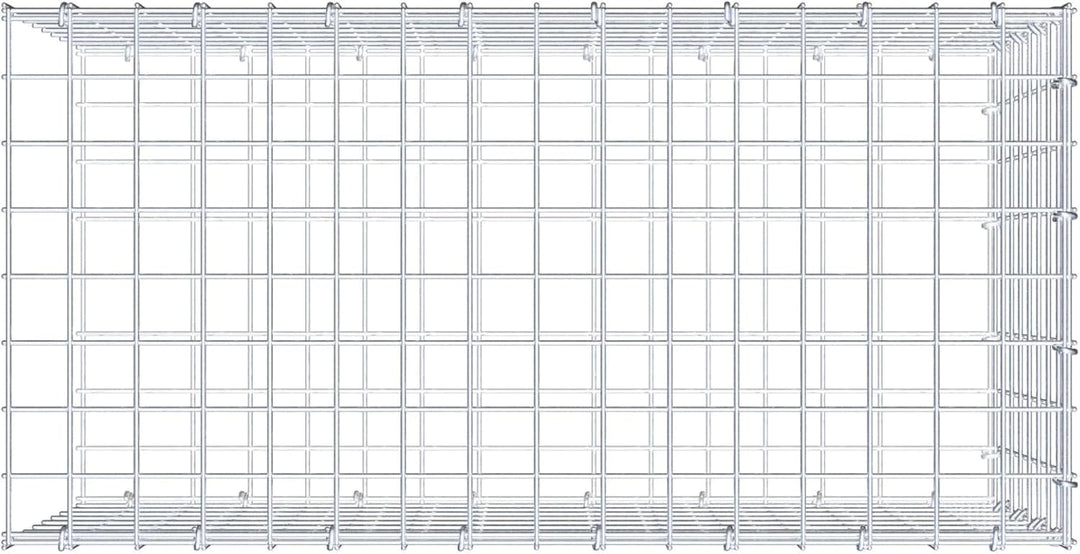 GABIONA Anbau-Gabione Typ2 eckig, Maschenweite 5 x 5 cm, Tiefe 30 cm, Gabione 80 x 40 x 30 cm (L x H