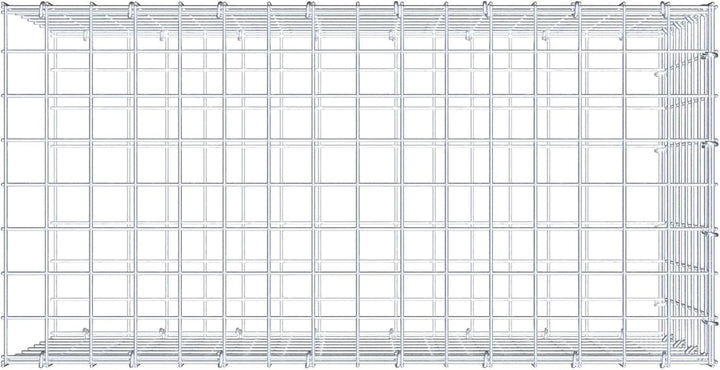GABIONA Anbau-Gabione Typ2 eckig, Maschenweite 5 x 5 cm, Tiefe 30 cm, Gabione 80 x 40 x 30 cm (L x H