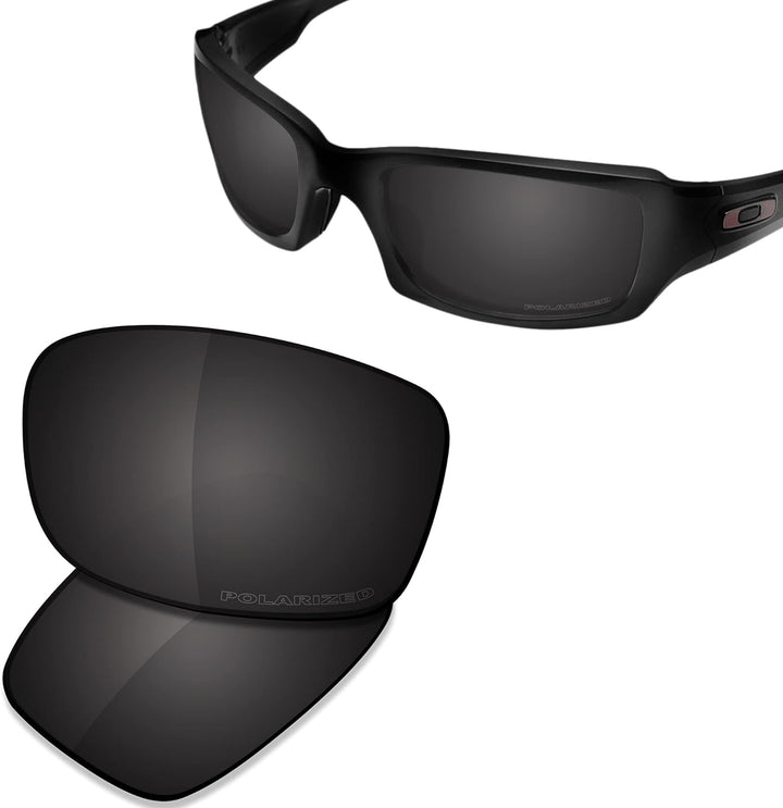 Saucer Premium Ersatzgläser für Oakley Fives Squared Sonnenbrillen High Definition - Carbon Black Po