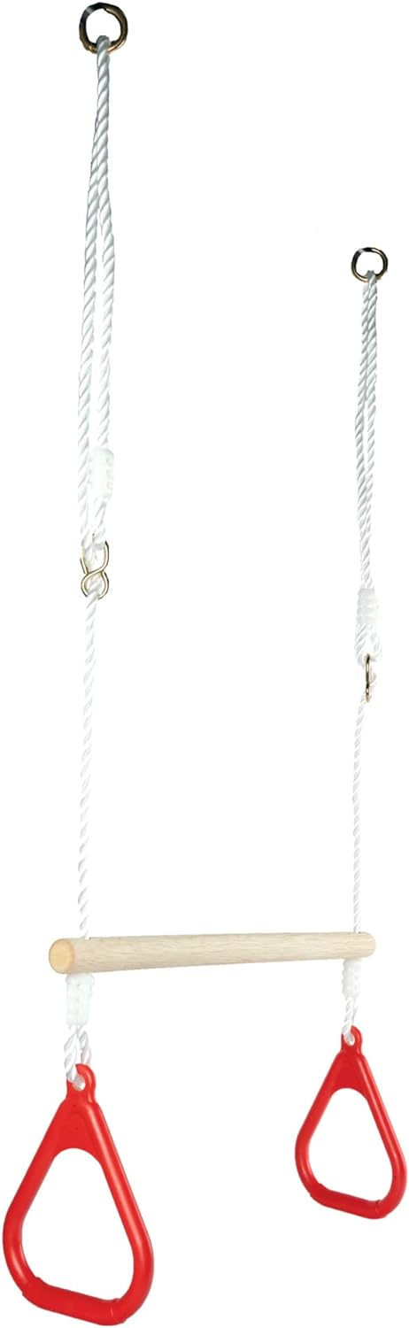 Eichhorn - Outdoor 2 in 1 Turnset, Schaukel und Trapez in einem, Höhenverstellbar ca. 110-160 cm, bi