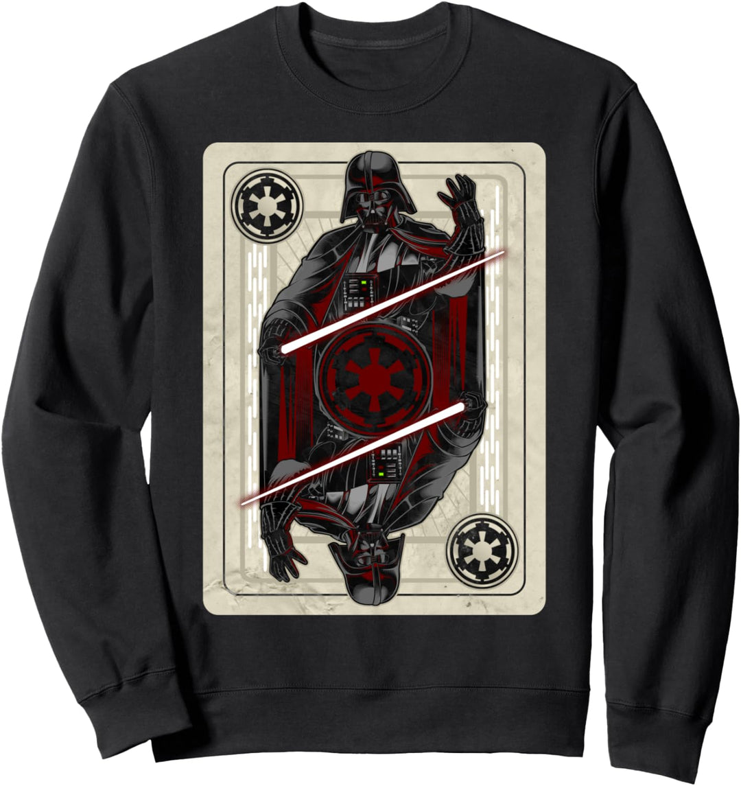 Star Wars Darth Vader Playing Card Graphic Sweatshirt