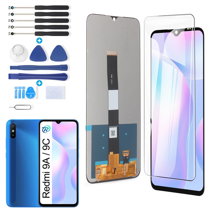RongZy Display für Xiaomi Redmi 9A/9C/10A LCD Bildschirmersatz Digitizer Touchscreen für Xiaomi Redm