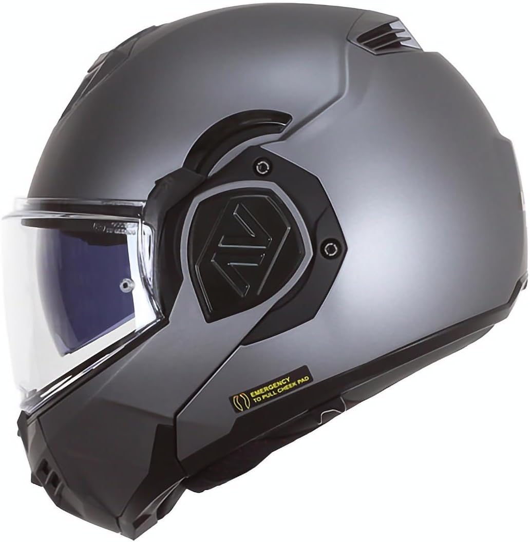 LS2, Modularhelme motorrad ADVANT solid mat titanium, XL XL Mat titanium, XL Mat titanium