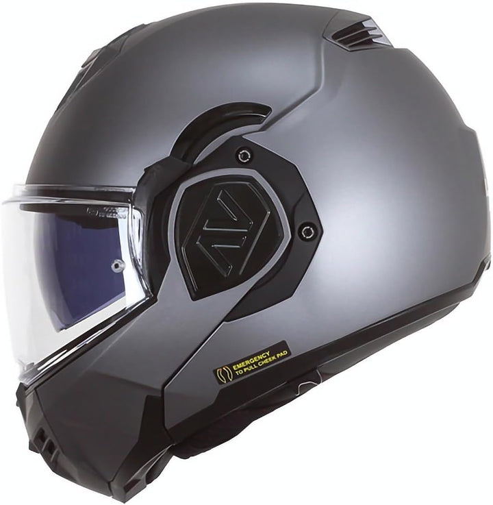 LS2, Modularhelme motorrad ADVANT solid mat titanium, XL XL Mat titanium, XL Mat titanium