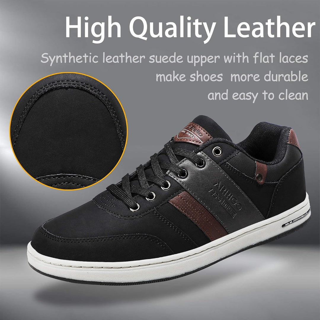 ARRIGO BELLO Freizeitschuhe Herren Sneaker PU Leder Walkingschuhe Atmungsaktive Athletic Formal Clas