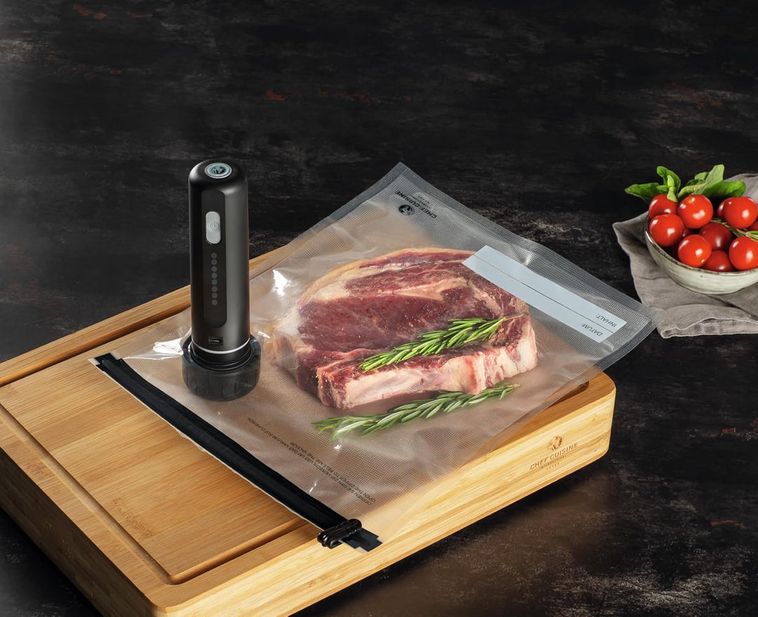 CHEF CUISINE Vakuum-Pumpe Professional, wiederaufladbar und handlich