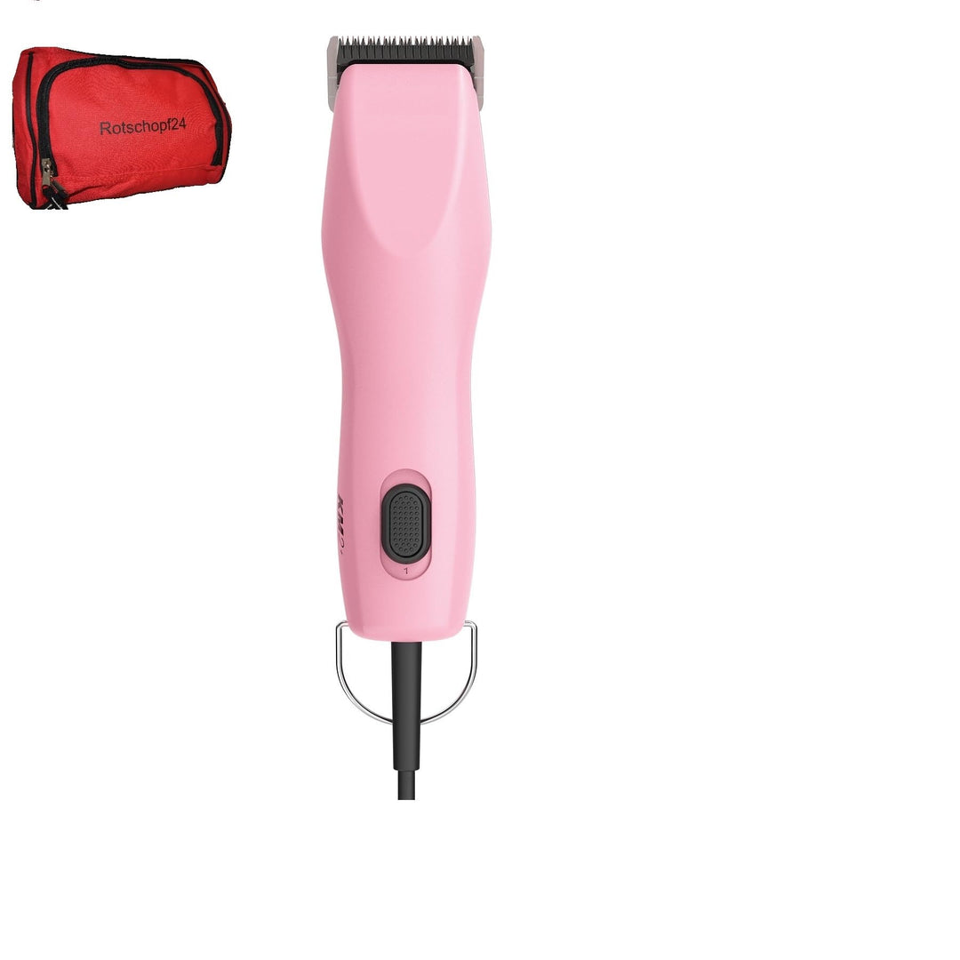Rotschopf24 Edition incl. Tasche: Profiline Hunde Schermaschine KM2 pink, 45 Watt Power, 2 Speed. 44