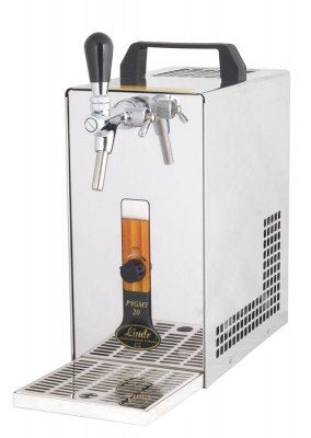 Zapfanlage, Bierzapfanlage, Bierkoffer, Durchlaufkühler PYGMY 25 LE 1-leitig Trockenkühler, 30 Liter