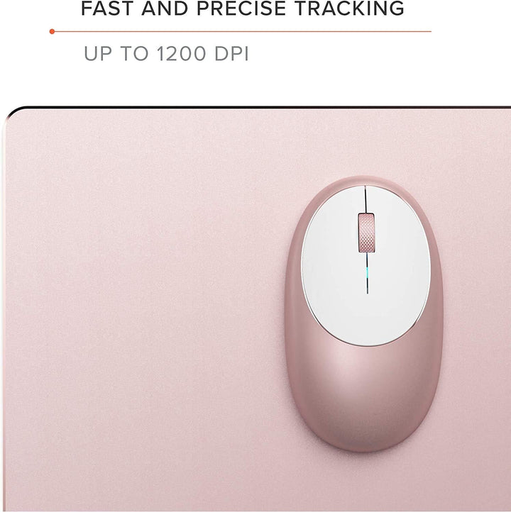 SATECHI Aluminium M1 kabellose Bluetooth-Maus mit wiederaufladbarem Typ-C-Anschluss – Für M2/M1 MacB