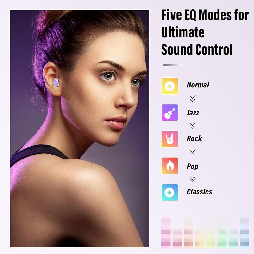 Bluetooth Kopfhörer, Mini 48 Std Schlafkopfhörer Bluetooth 5.4 mit Touchscreen, 2026 Neue in Ear Kop