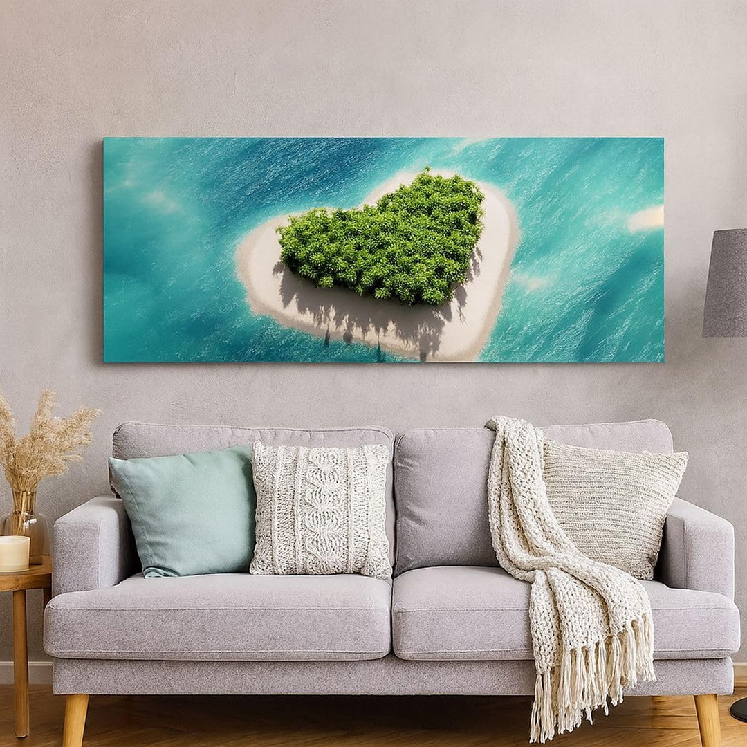 Wandbilder Dekoration Wohnzimmer Sail Insel Meer Aussicht Natur Panorama Bilder auf Leinwand 120x50c
