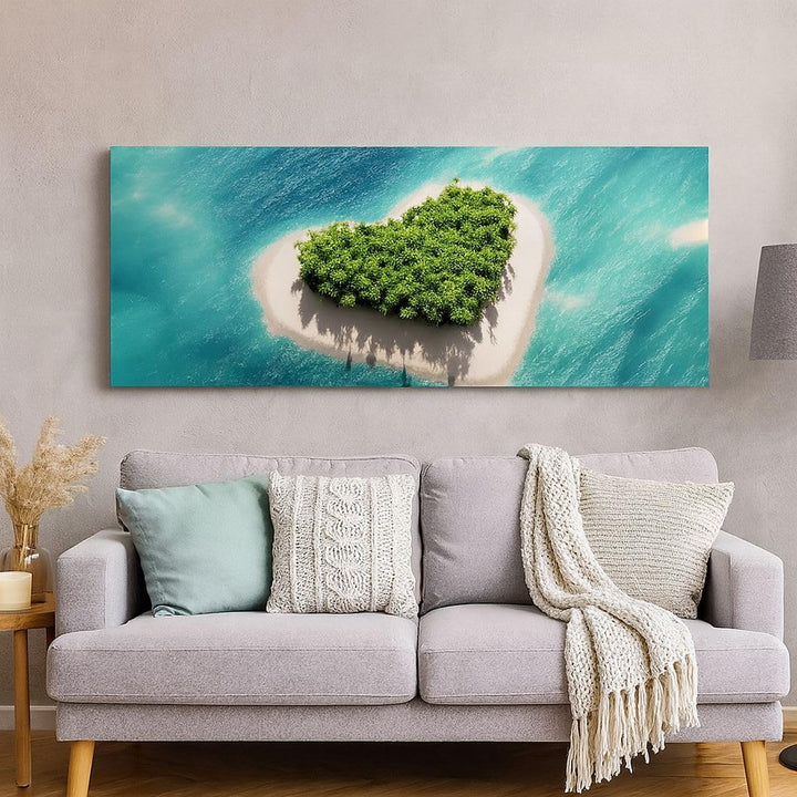 Wandbilder Dekoration Wohnzimmer Sail Insel Meer Aussicht Natur Panorama Bilder auf Leinwand 120x50c