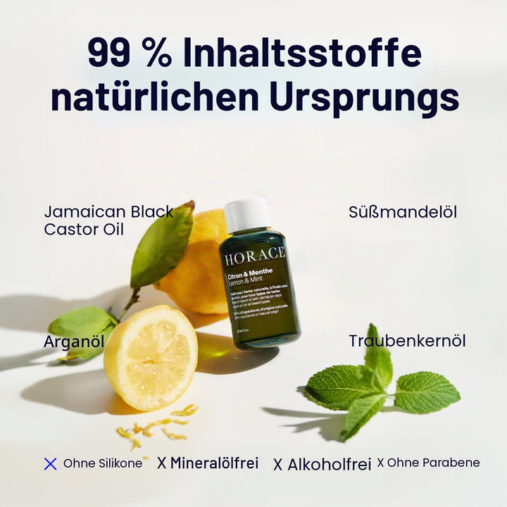 Horace Bartöl, Zitrone & Minze, 30 ml, Minze